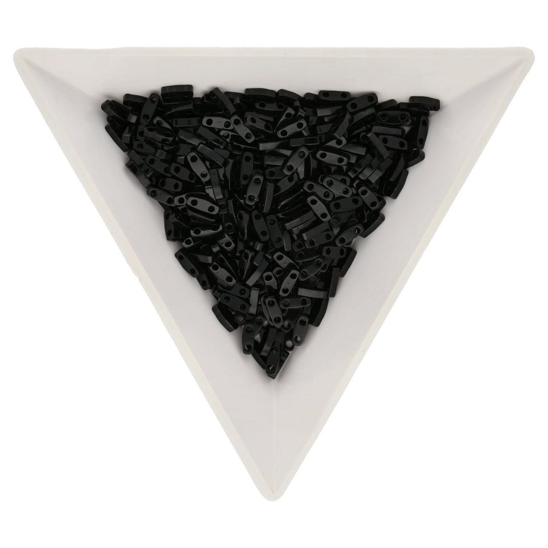 Miyuki Quarter Tila bead - Black - PerlineBeads
