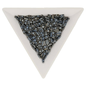 Miyuki Quarter Tila bead - Matte Mettalic Silver Gray - PerlineBeads