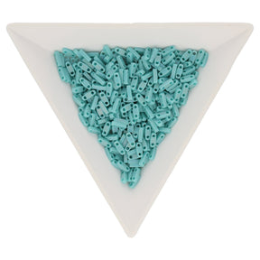Miyuki Quarter Tila bead - Matte Opaque Turquoise AB - PerlineBeads