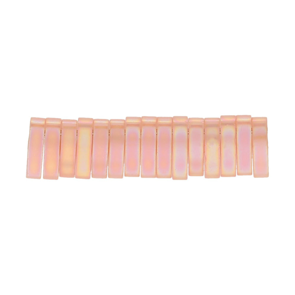 Miyuki Quarter Tila bead - Semi Matte Opaque Salmon - PerlineBeads