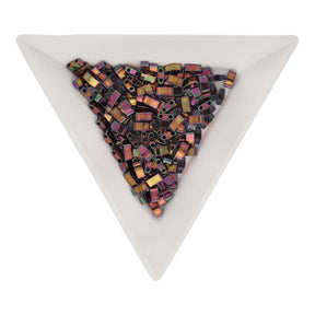 Miyuki Tila 1/2 cut bead - Plum Gold Luster - PerlineBeads