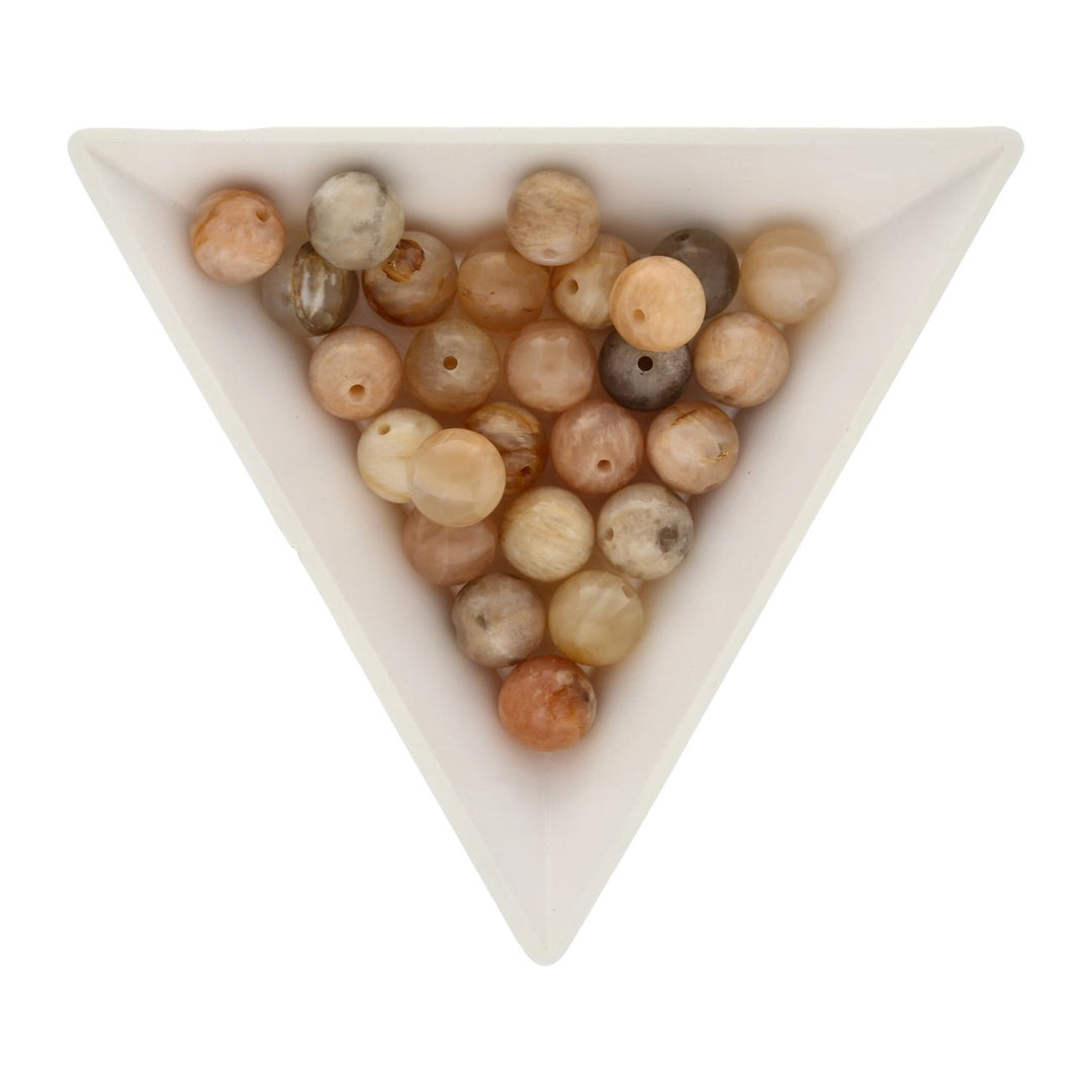 Mondstein Perlen rund 8 mm - Mehrfarbig - PerlineBeads