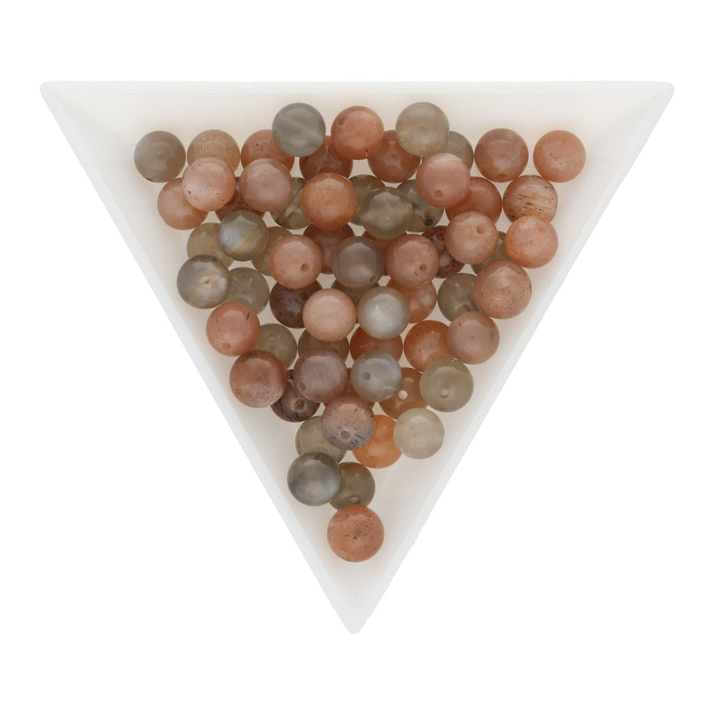 Perline di pietra di luna rotonde - 6 mm - Multicolore – PerlineBeads