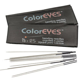 Nadeln ColorEYES™ Schwarz - Nr. 10 (25 Stück) - PerlineBeads