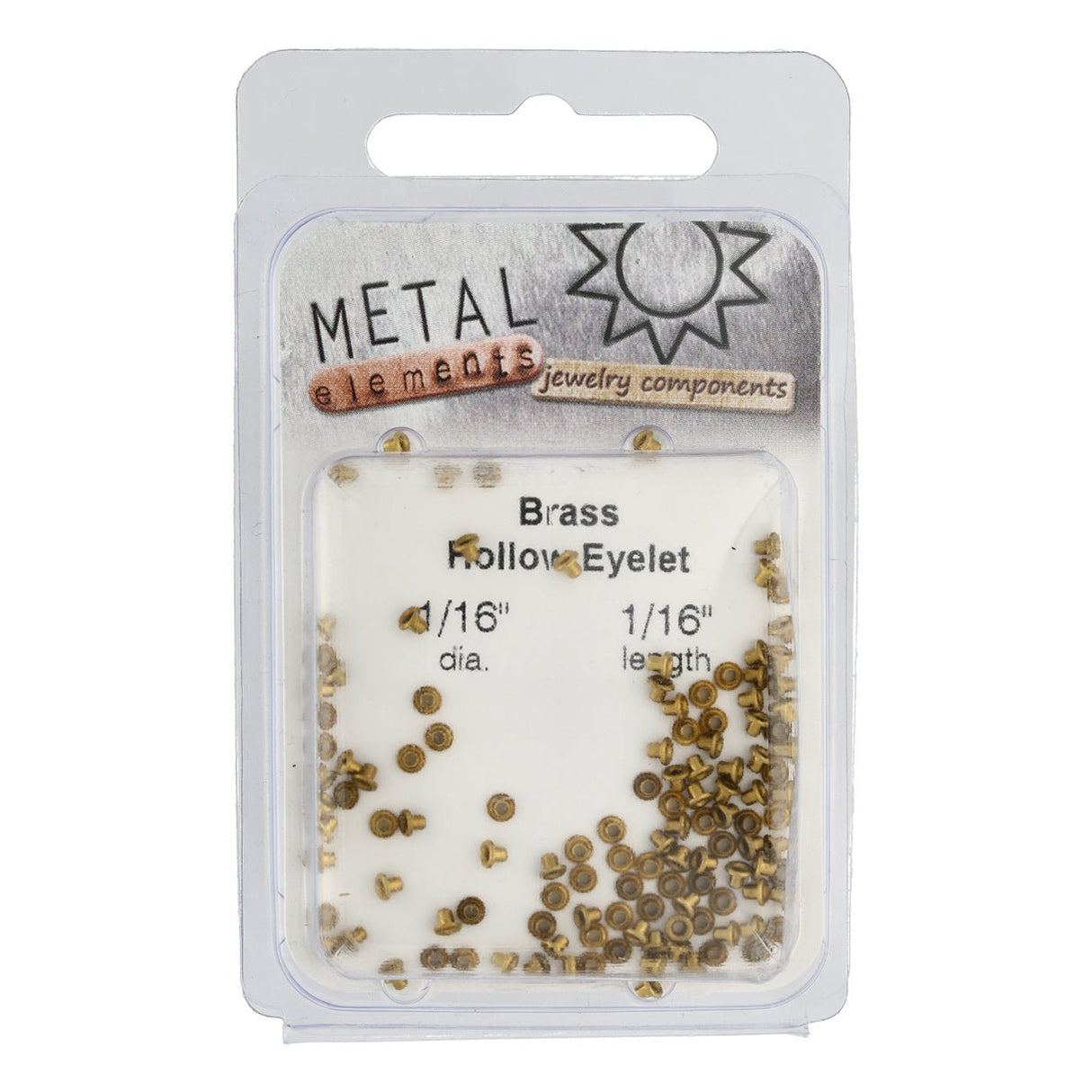 Nieten / Öse EYELET HOLLOW BRASS - Messing - PerlineBeads