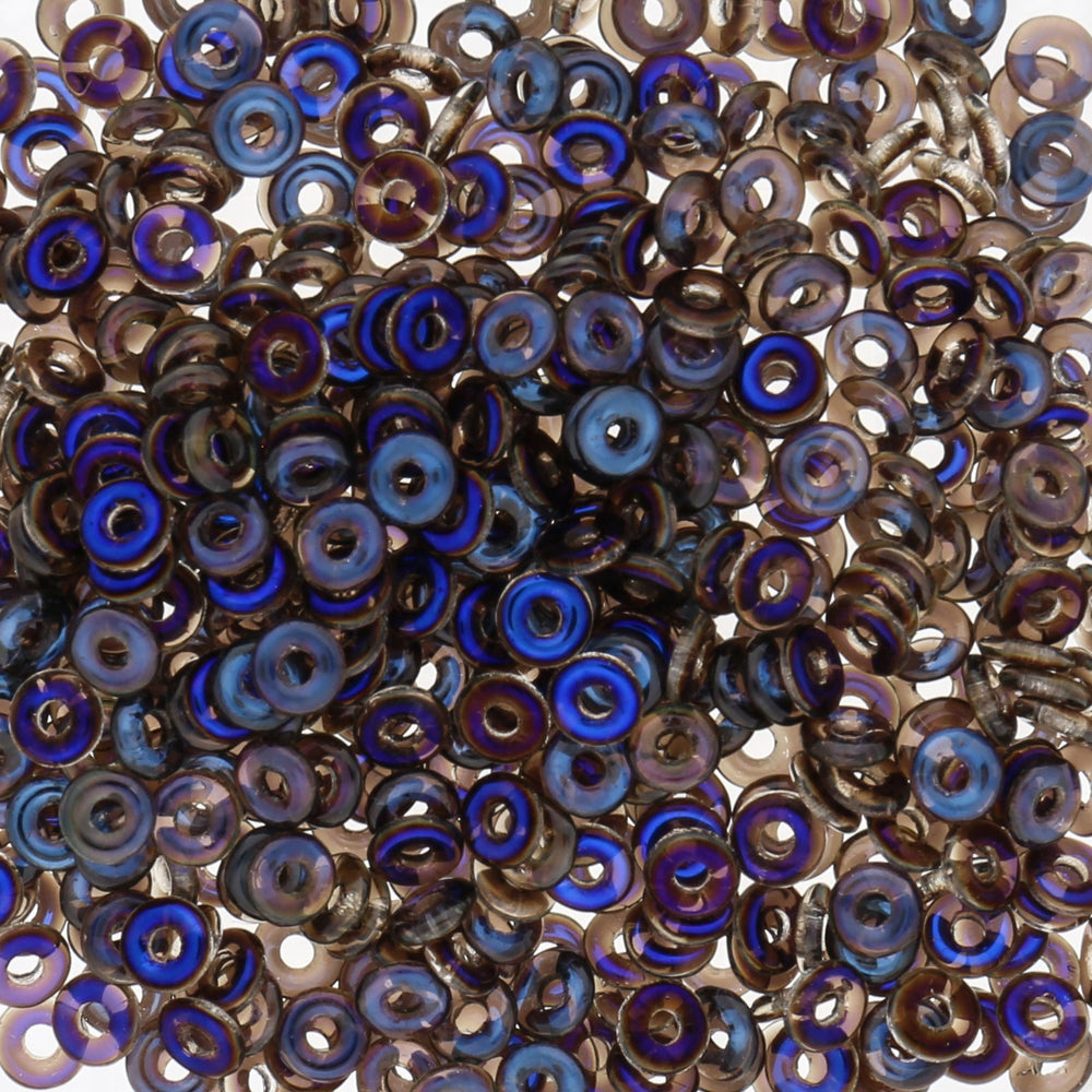 O Beads 3.8 x 1 mm - Crystal Azuro - PerlineBeads