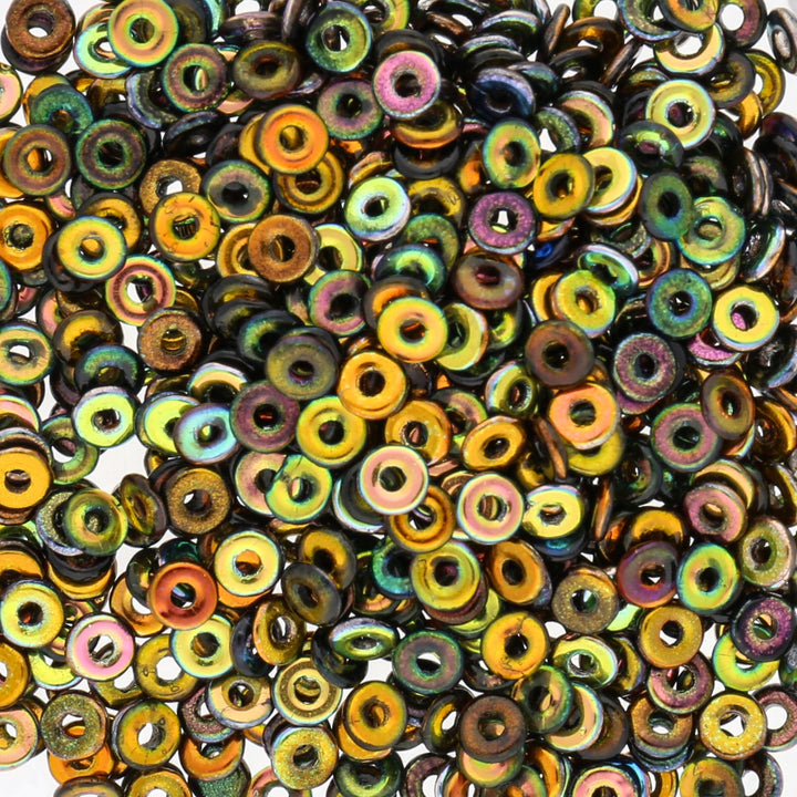 O Beads 3.8 x 1 mm - Magic Copper - PerlineBeads
