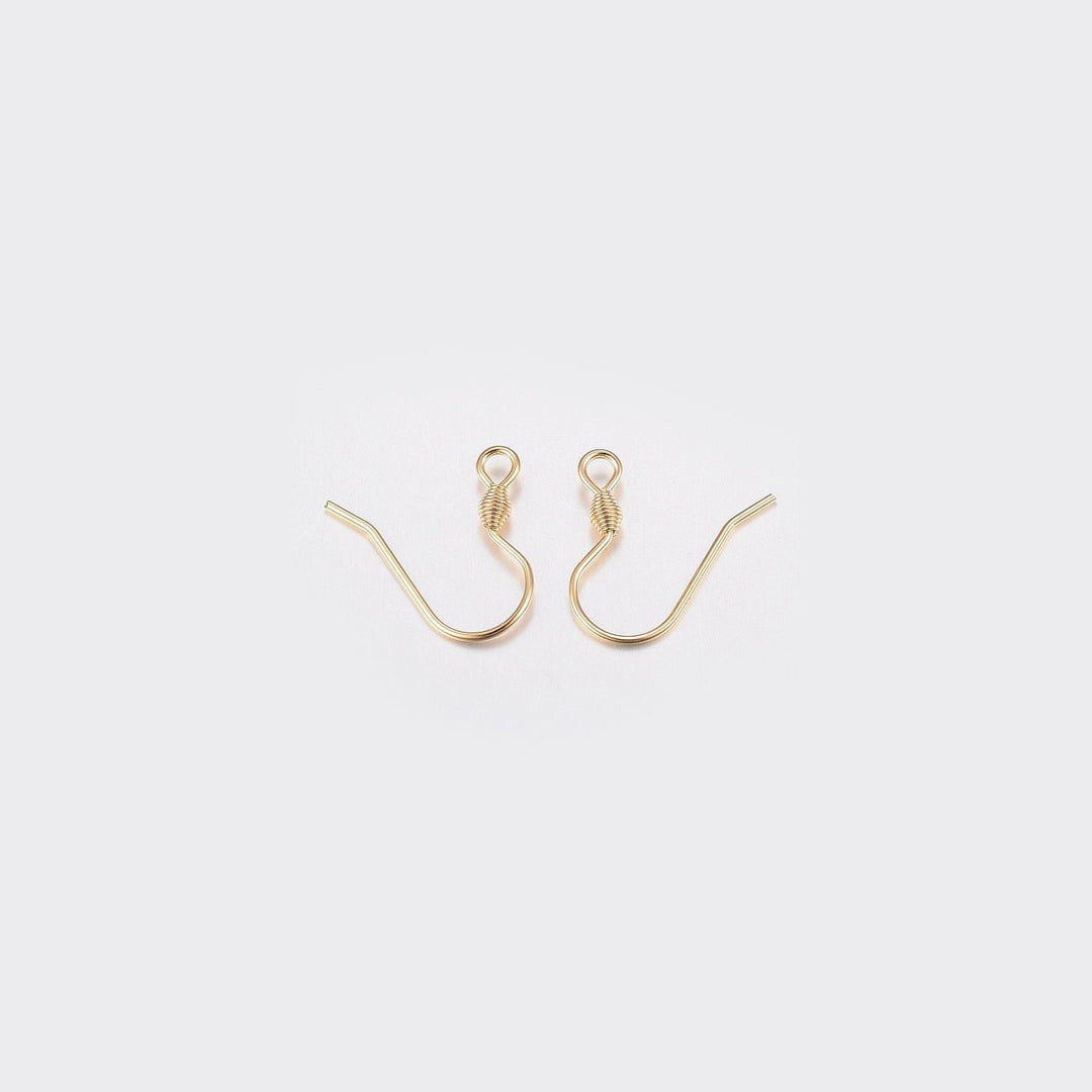 Ohrbügel für Ohrringe, Edelstahl – Farbe Gold - PerlineBeads