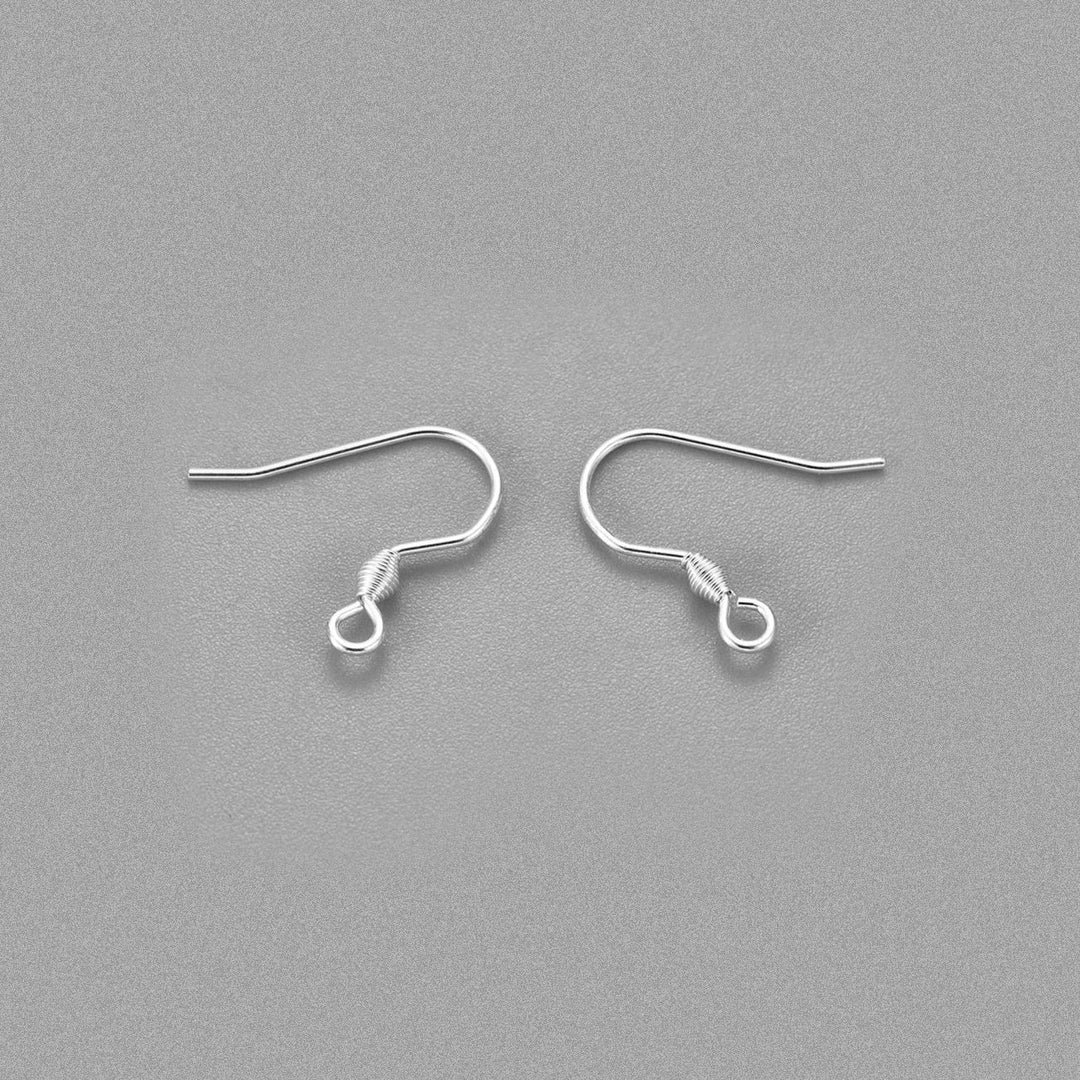 Ohrbügel für Ohrringe, Edelstahl – Farbe Silber - PerlineBeads
