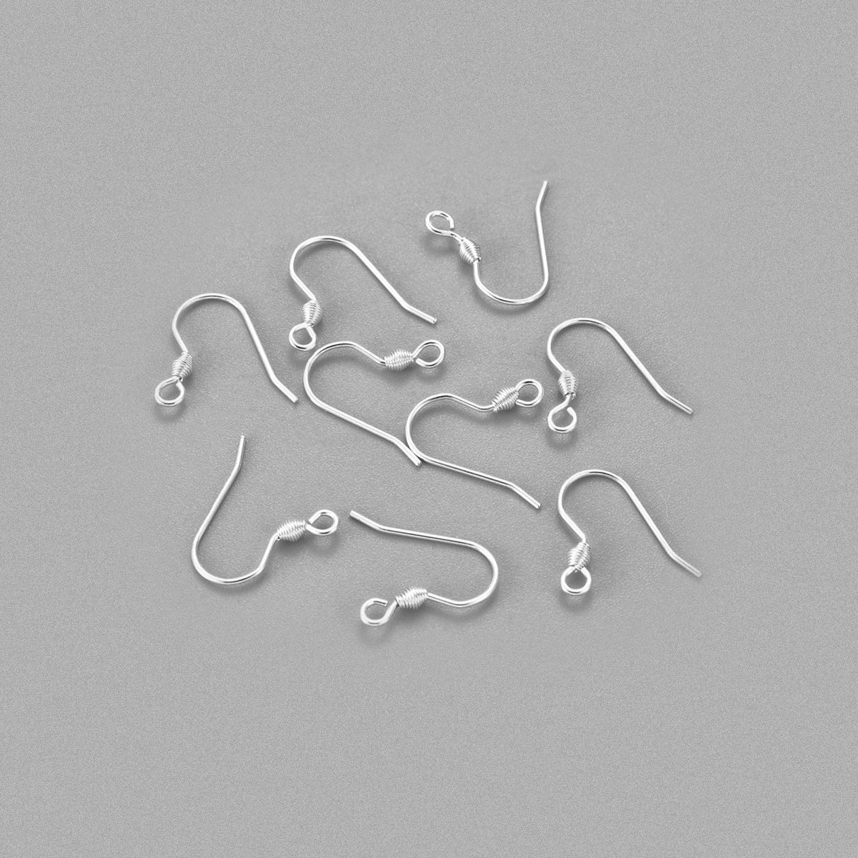 Ohrbügel für Ohrringe, Edelstahl – Farbe Silber - PerlineBeads