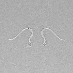 Ohrbügel für Ohrringe Flach – 19 mm - Sterling Silber - PerlineBeads