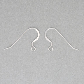 Ohrbügel für Ohrringe Flach – 25 mm - Sterling Silber - PerlineBeads