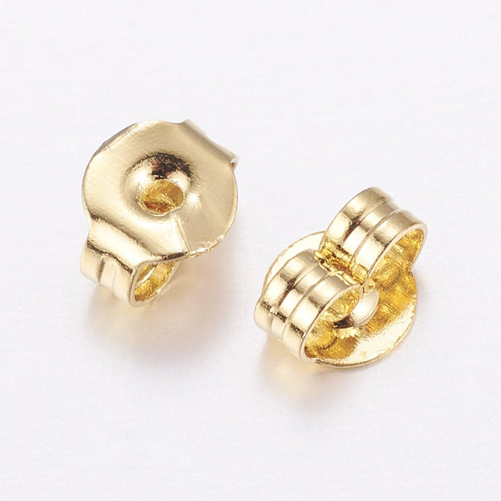 Ohrringverschluss für Ohrstecker, vergoldet - PerlineBeads
