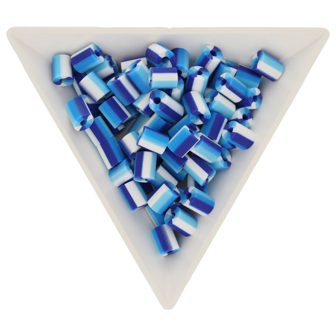 Perlen aus Polymer-Paste – Zylindrisch - Midnight Blue - PerlineBeads