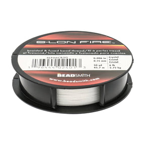 Perlenfaden S-Lon Fire 6lb - Crystal (45,7 m) - PerlineBeads