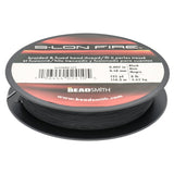 Perlenfaden S-Lon Fire 8lb - Black (114,3 m) - PerlineBeads