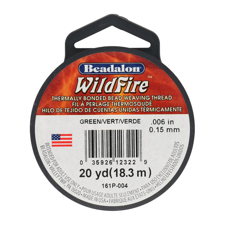 Perlenfaden Wildfire 6 lb - Green (18,3 m) - PerlineBeads