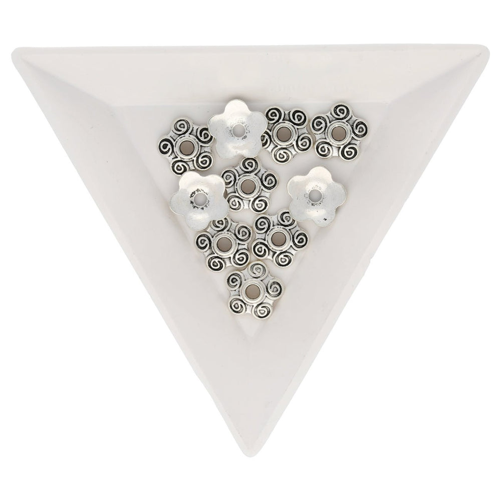 Perlenkappen Blumenform – 10 mm - PerlineBeads
