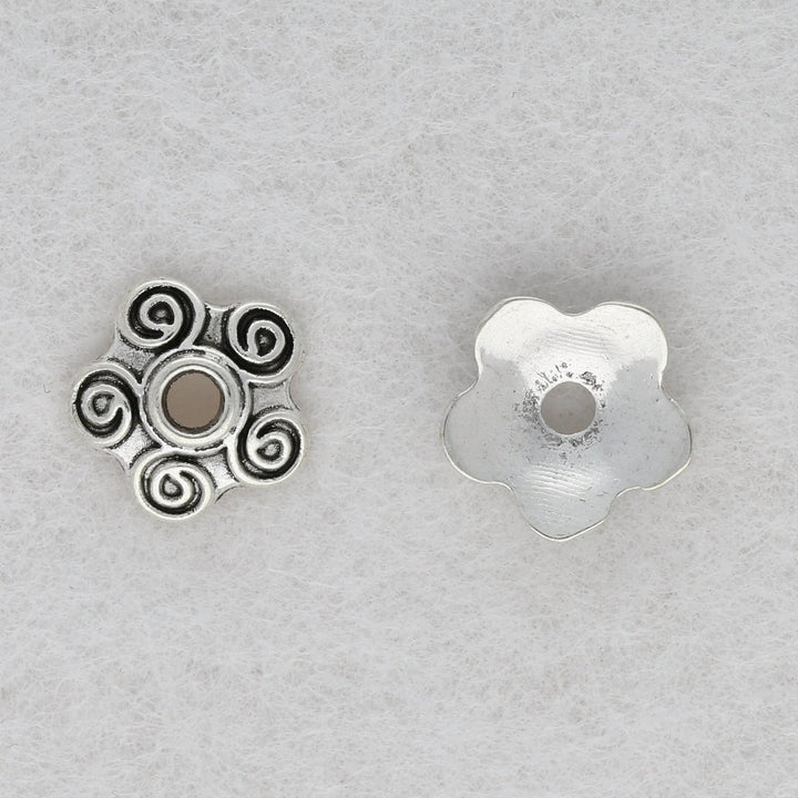 Perlenkappen Blumenform – 10 mm - PerlineBeads