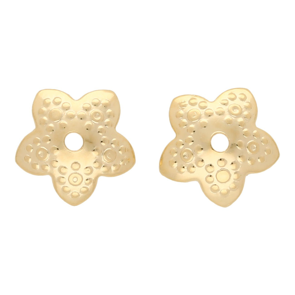 Perlenkappen Blumenform – 10 mm - Gold - PerlineBeads