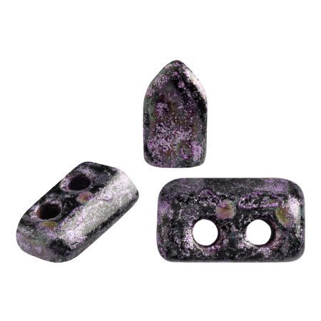 Piros® par Puca® - Metallic Mat Violet Spotted - PerlineBeads