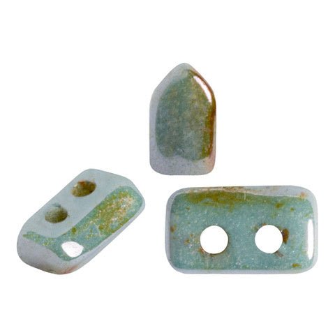 Piros® par Puca® - Opaque Mix Blue/Green Ceramic Look - PerlineBeads