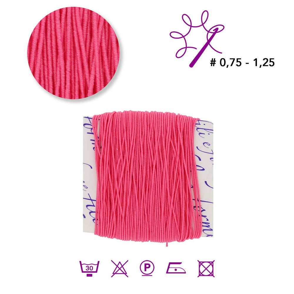 Pompei elastisches Schmuckgarn - Pink (2034) - PerlineBeads