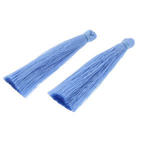 Quaste aus Nylon 65 x 6 mm - Hellblau - PerlineBeads