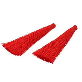 Quaste aus Nylon 65 x 6 mm - Rot - PerlineBeads