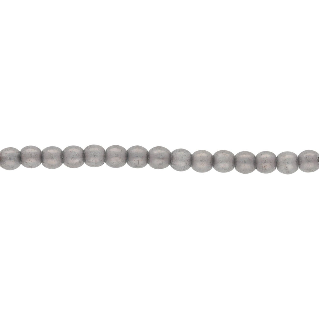 Recycelte Glasperlen 3 mm - Charcoal Grey - PerlineBeads