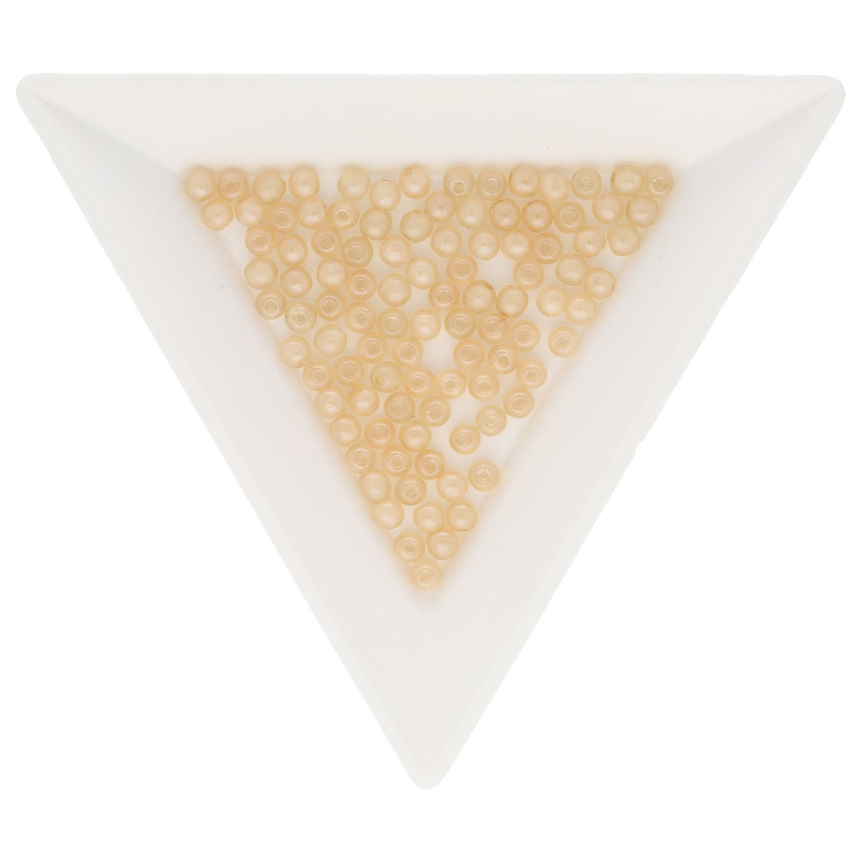 Recycelte Glasperlen 3 mm - Light Peach - PerlineBeads
