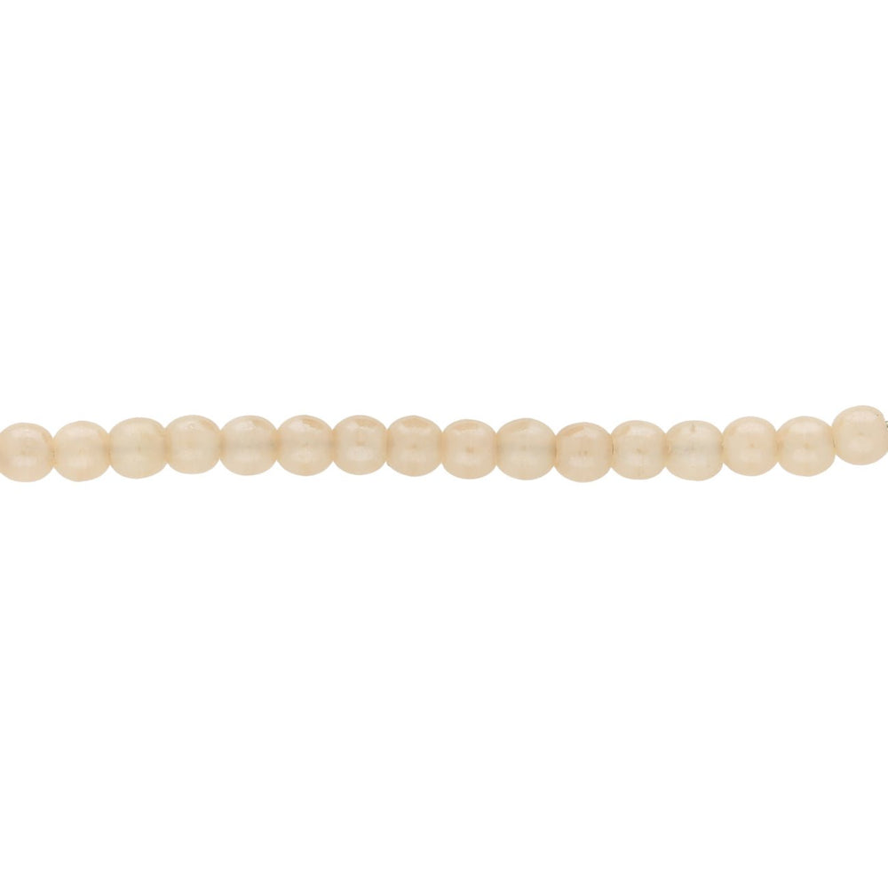 Recycelte Glasperlen 3 mm - Light Peach - PerlineBeads