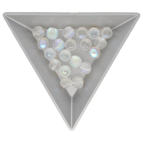 Recycelte Glasperlen 7 mm - Metallic Ice Bubbles - PerlineBeads