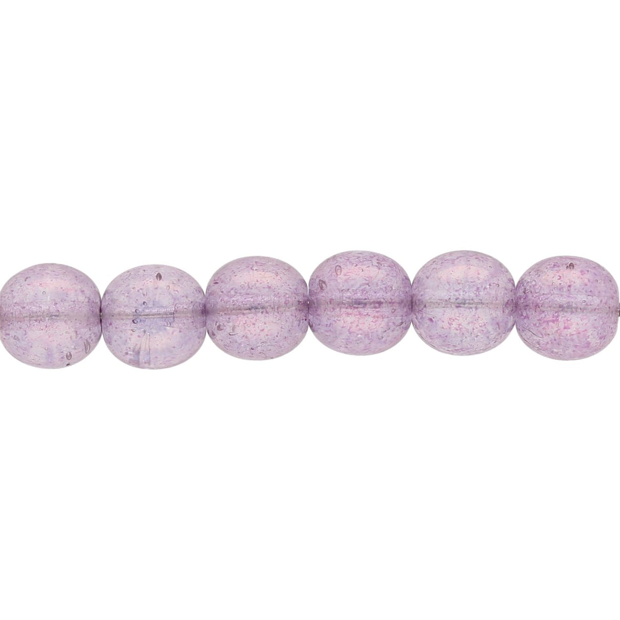 Recycelte Glasperlen 7 mm - Purple Bubbles - PerlineBeads