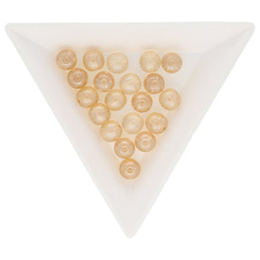 Recycelte Glasperlen 7 mm - Whisky Bubbles - PerlineBeads