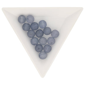 Recycelte Glasperlen 8 mm - Matt Night Blue - PerlineBeads