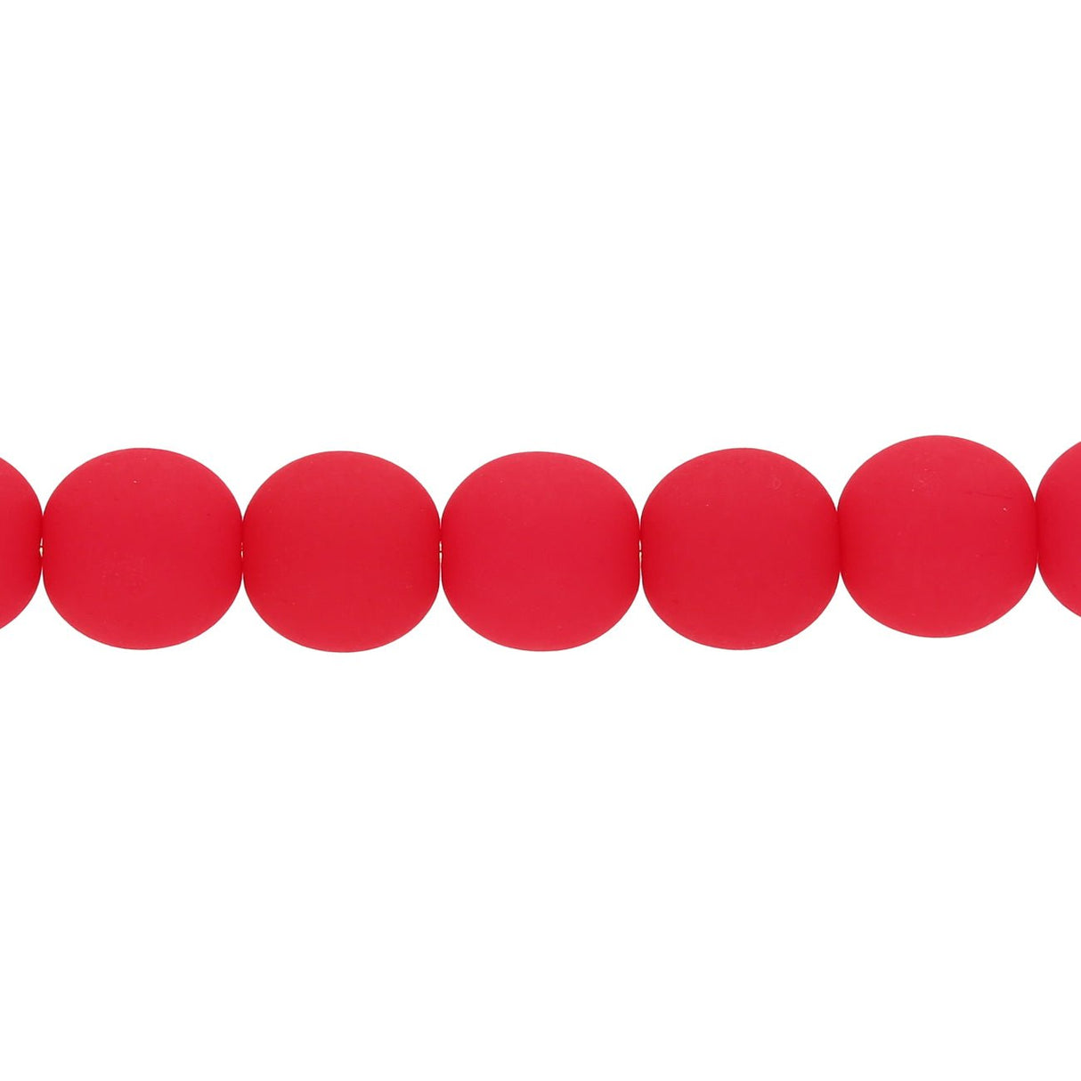 Recycelte Glasperlen 8 mm - Neon Bubbles Cherry - PerlineBeads