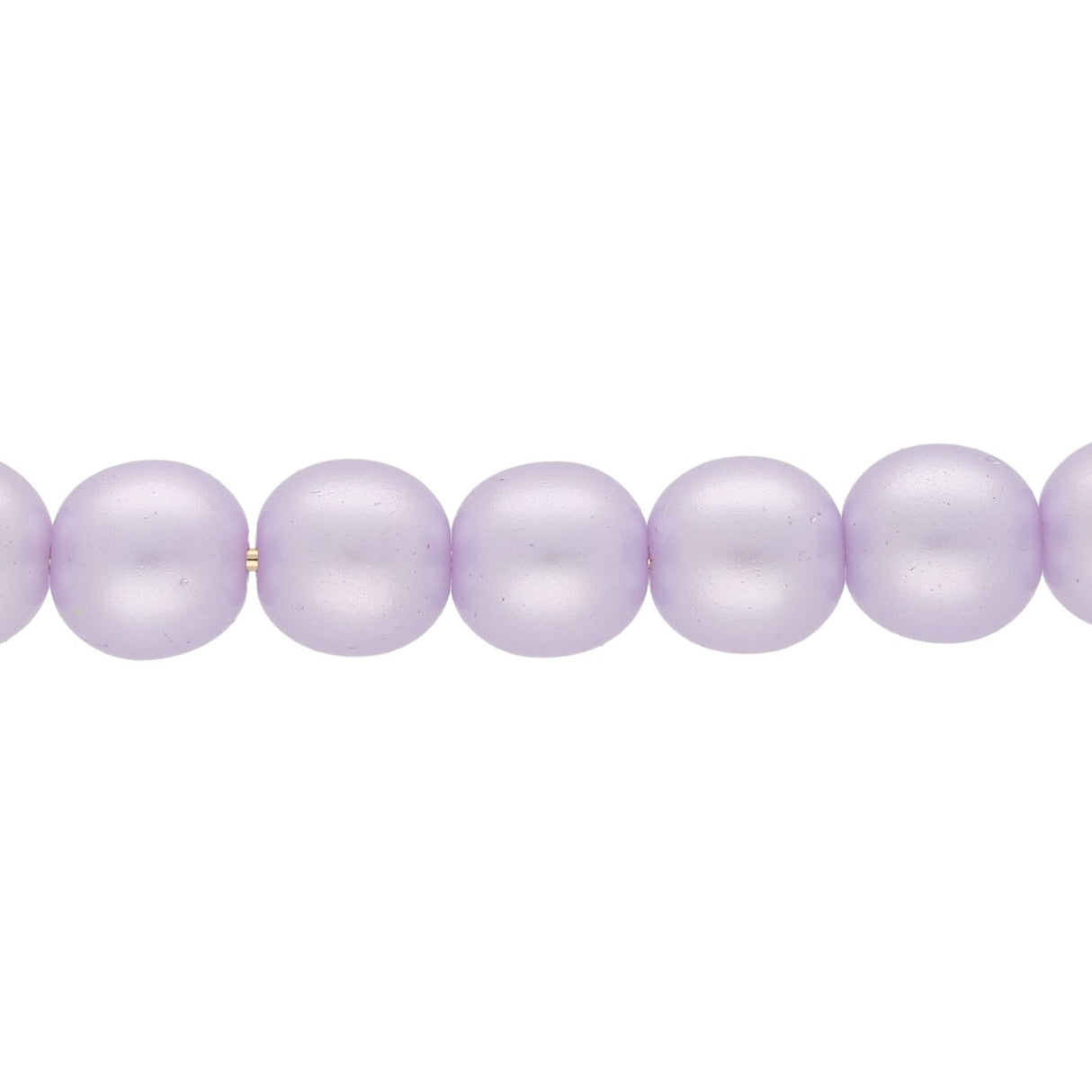 Recycelte Glasperlen 8 mm - Pearly Lilac Bubbles - PerlineBeads