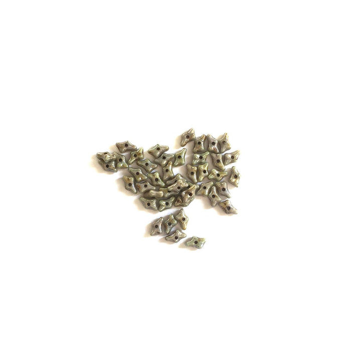 Recycelte Glasperlen "Tiny Bones" - Aztec Gold - PerlineBeads