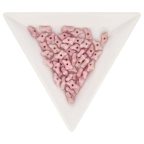 Recycelte Glasperlen "Tiny Bones" - Ceramic Pink - PerlineBeads