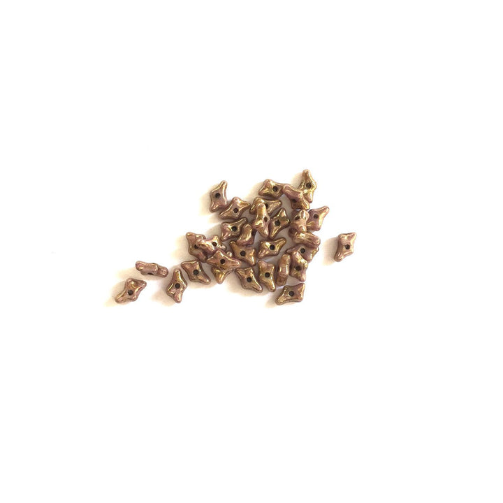 Recycelte Glasperlen "Tiny Bones" - Copper Penny - PerlineBeads