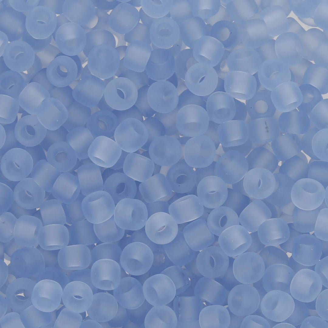 RE:Glass Rocailles-Perlen Toho 8/0 – MatteTransparent Blue - PerlineBeads