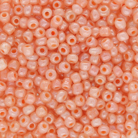 Rocailles Glasperlen 3 mm unregelmässige Grösse – Ceylon Bisque - PerlineBeads