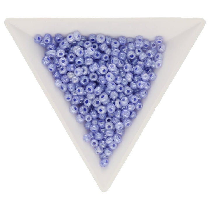 Rocailles Glasperlen 3 mm unregelmässige Grösse – Ceylon Lilac - PerlineBeads