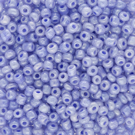 Rocailles Glasperlen 3 mm unregelmässige Grösse – Ceylon Lilac - PerlineBeads