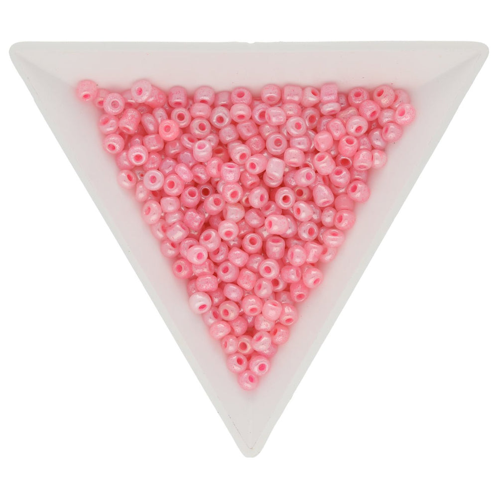 Rocailles Glasperlen 3 mm unregelmässige Grösse – Ceylon Pink - PerlineBeads