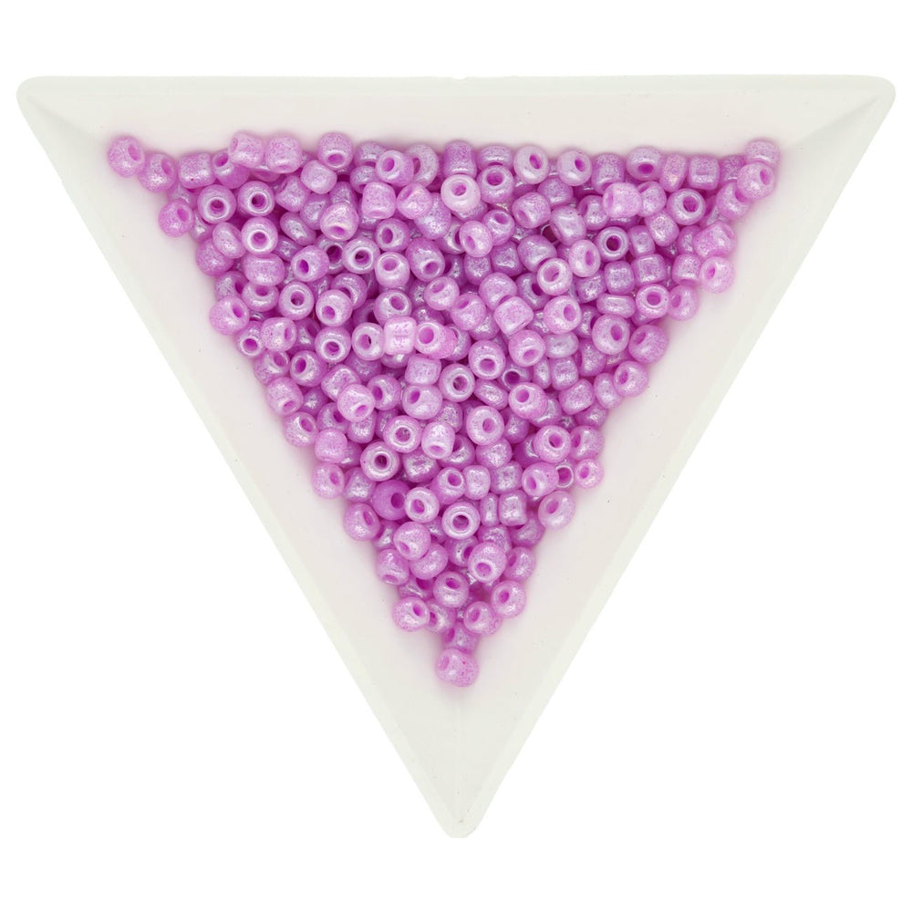 Rocailles Glasperlen 3 mm unregelmässige Grösse – Ceylon Violet - PerlineBeads