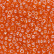 Rocailles Glasperlen 3 mm unregelmässige Grösse – Transparent Lustered Coral - PerlineBeads