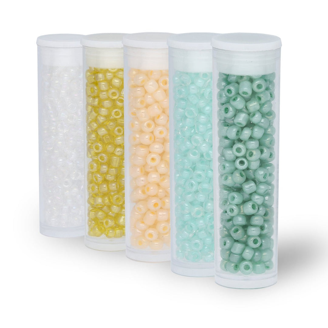 Rocailles Glasperlen Mix 8/0 unregelmässige Grösse – Cotton Candy - PerlineBeads