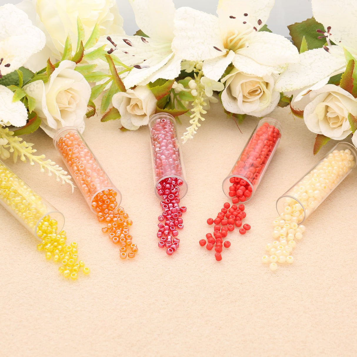 Rocailles Glasperlen Mix 8/0 unregelmässige Grösse – Summer - PerlineBeads